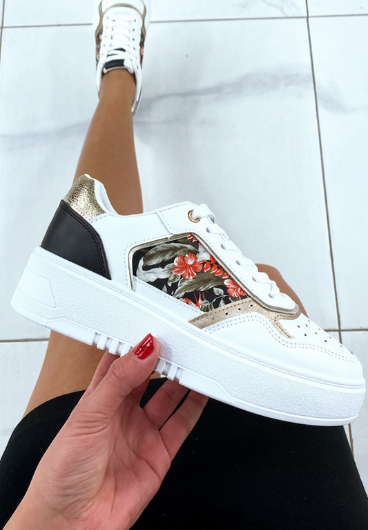 Sneakers avec motif noir - Aria