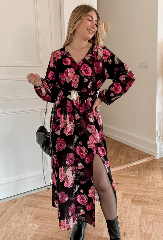 Robe longue à imprimé - Floréal