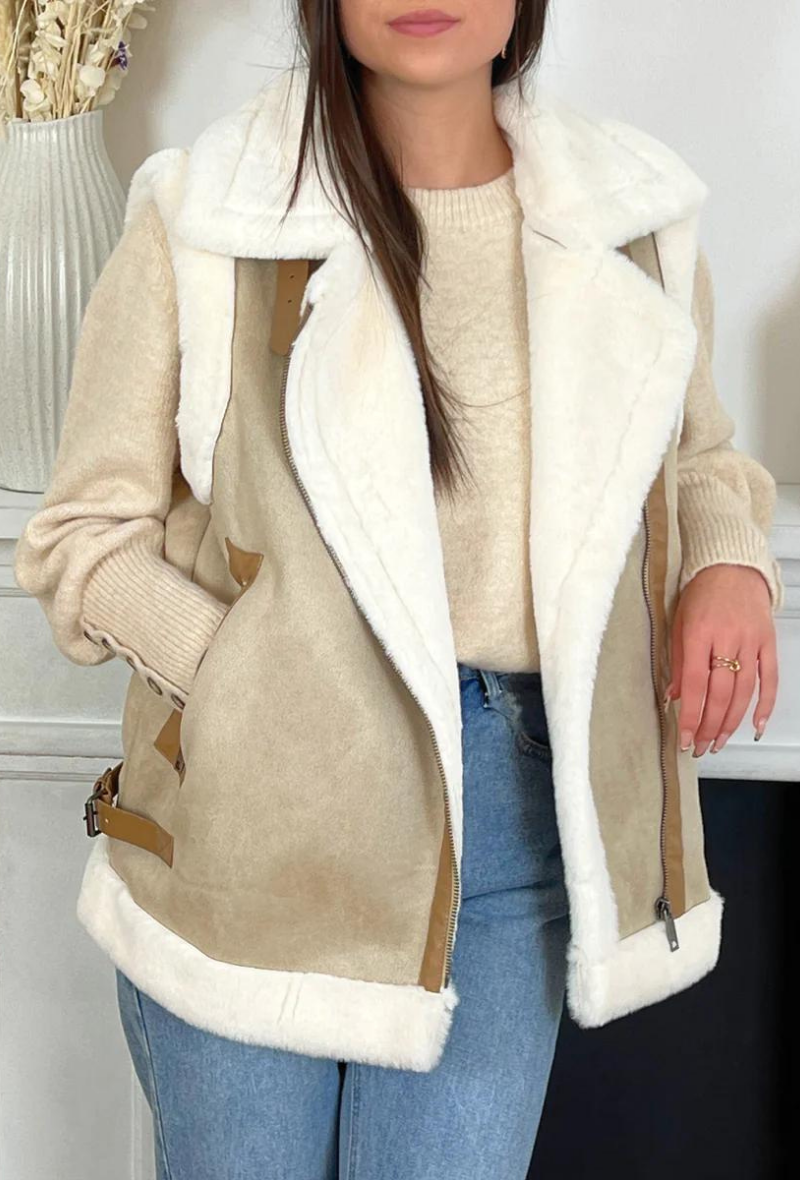 Bombardier ultra tendance beige - Mélissa