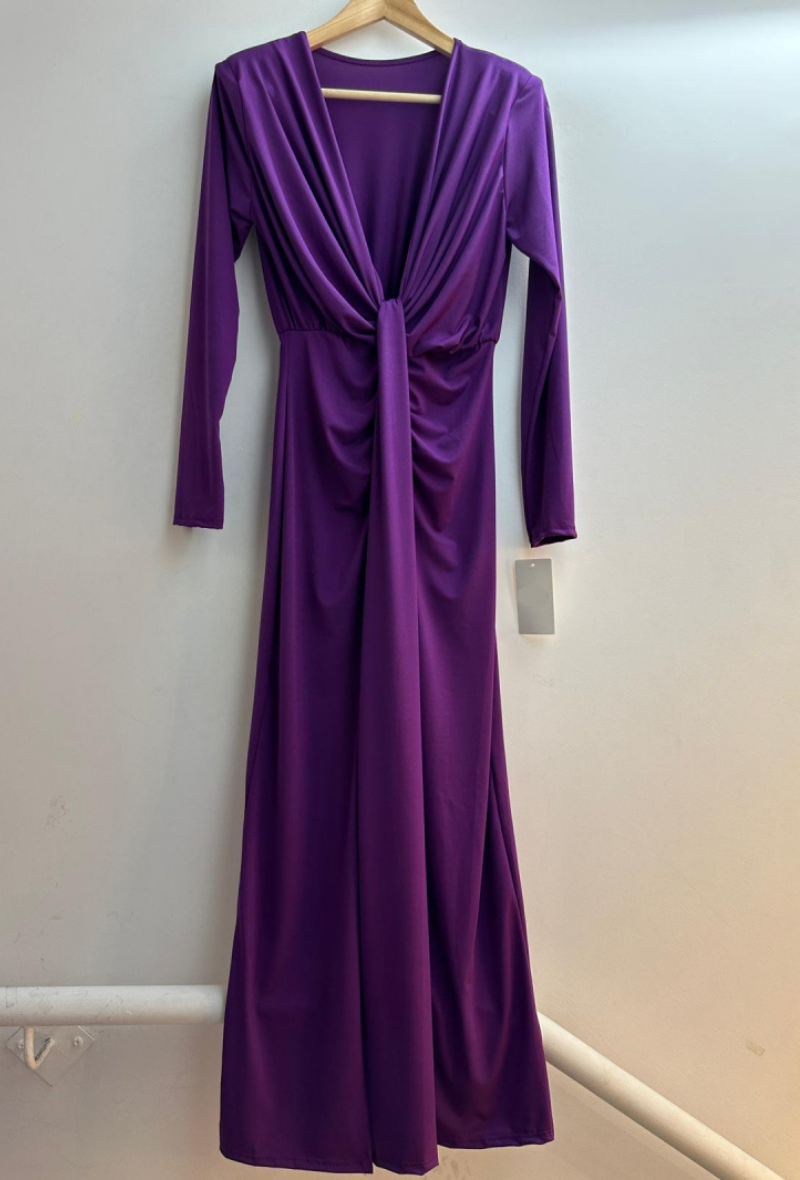 Robe longue avec fente devant - Saldi