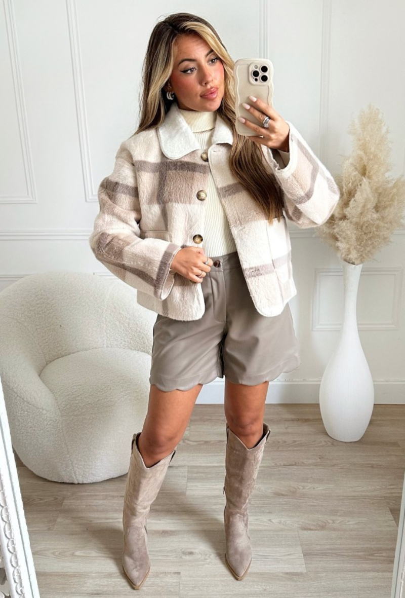 Manteau hyper doux beige - Betty