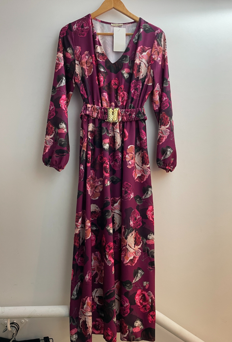 Robe longue à imprimé - Floréal
