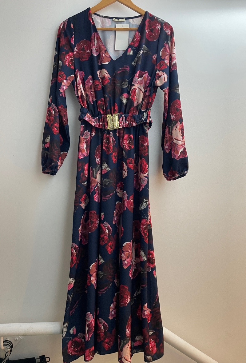 Robe longue à imprimé - Floréal