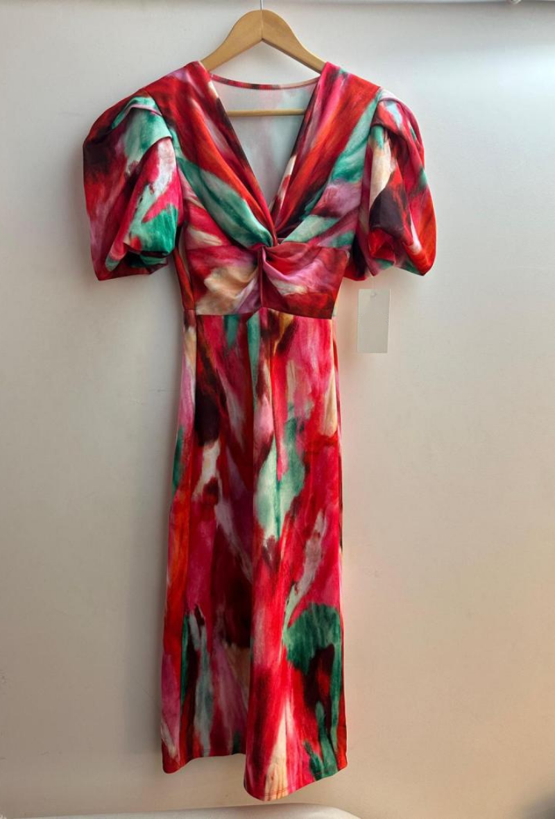 Robe imprimée à manches courtes - Veroli