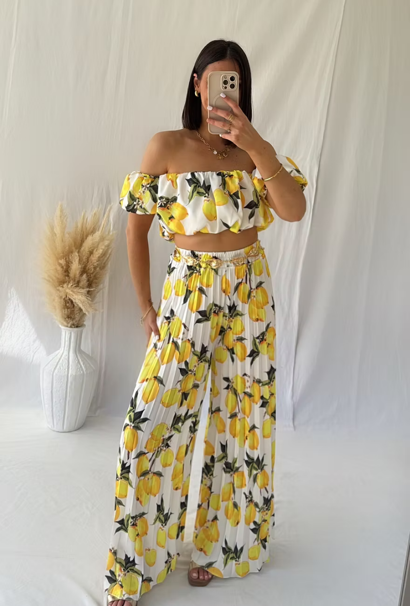 Ensemble pantalon palazzo et top - Zestéa