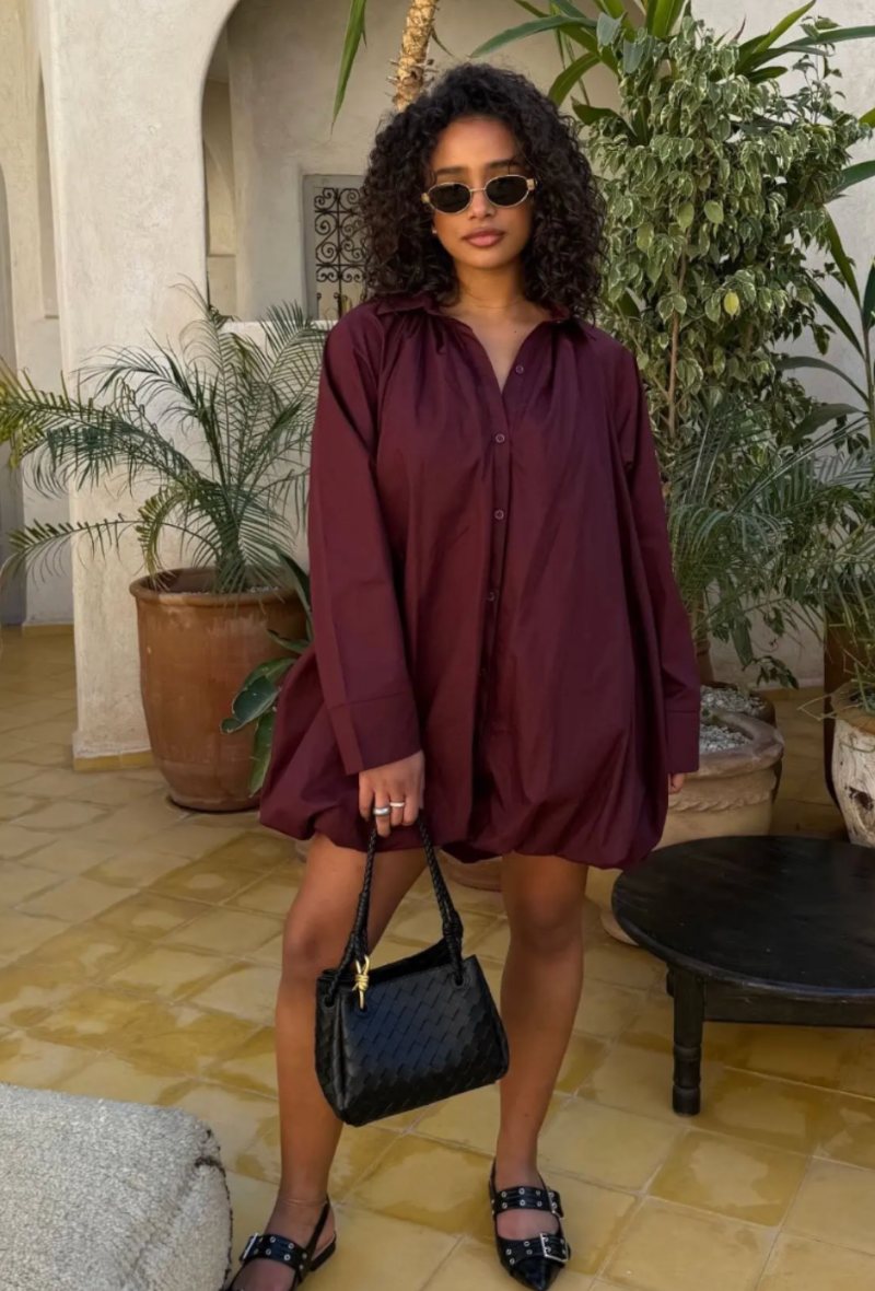 Robe en coton vibes Automne - Brecky