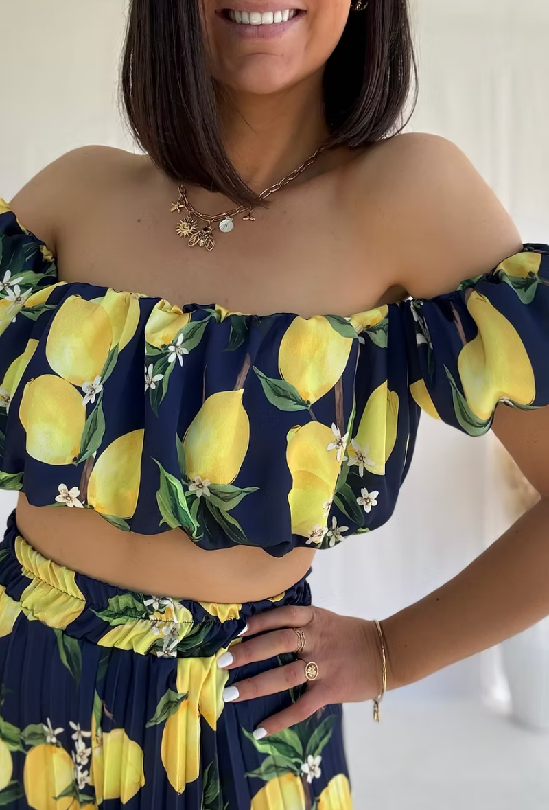Ensemble pantalon palazzo et top - Marina