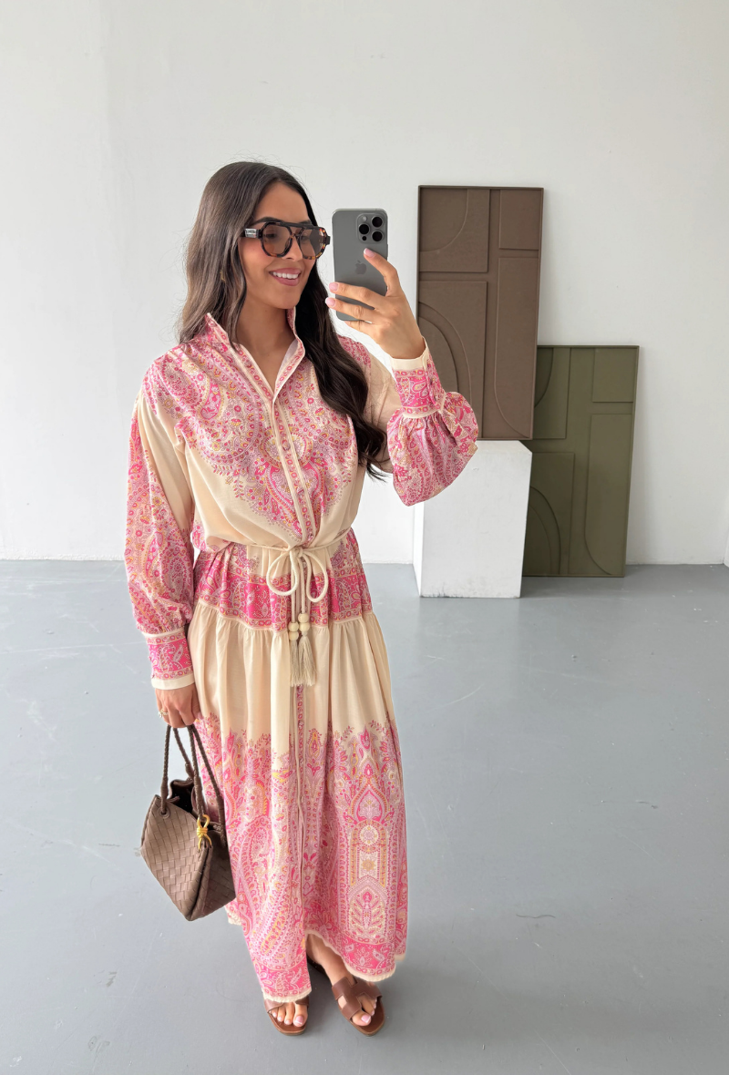 Robe longue rose un véritable BESTSELLER à PARIS - Greta