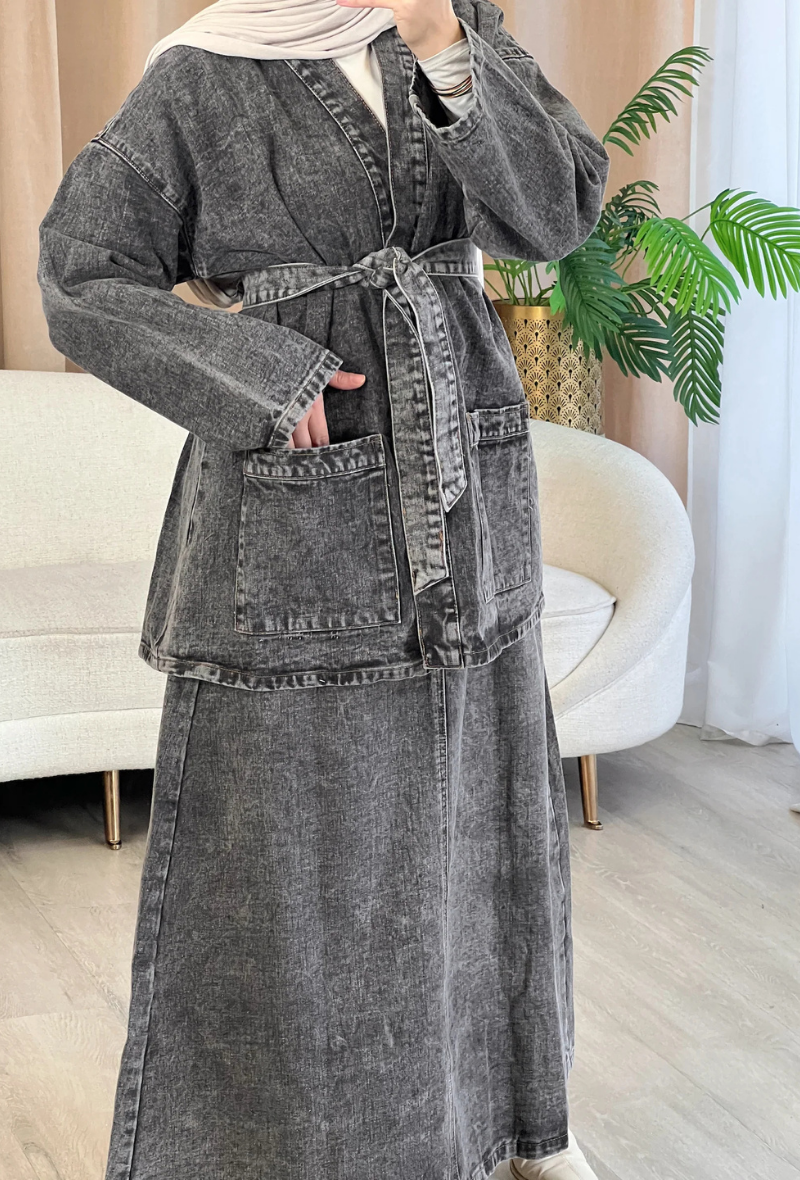 Ensemble denim en coton un bestseller à Paris - Zadaya