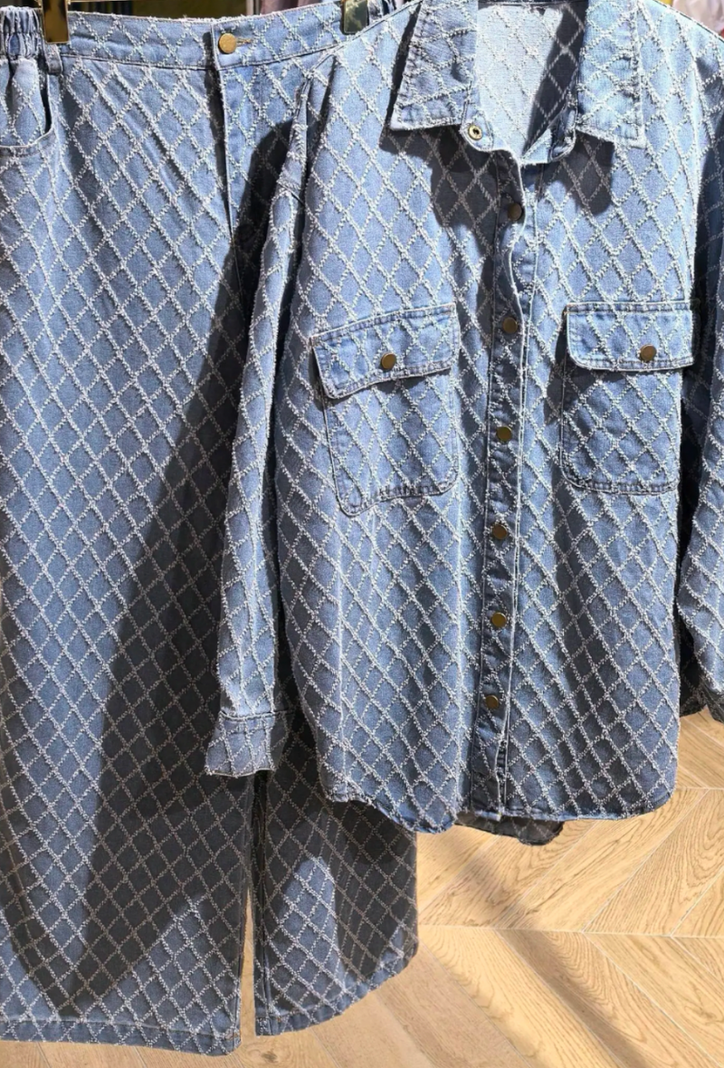 PRÉ-COMMANDE ensemble light jean en coton - Marina Bay