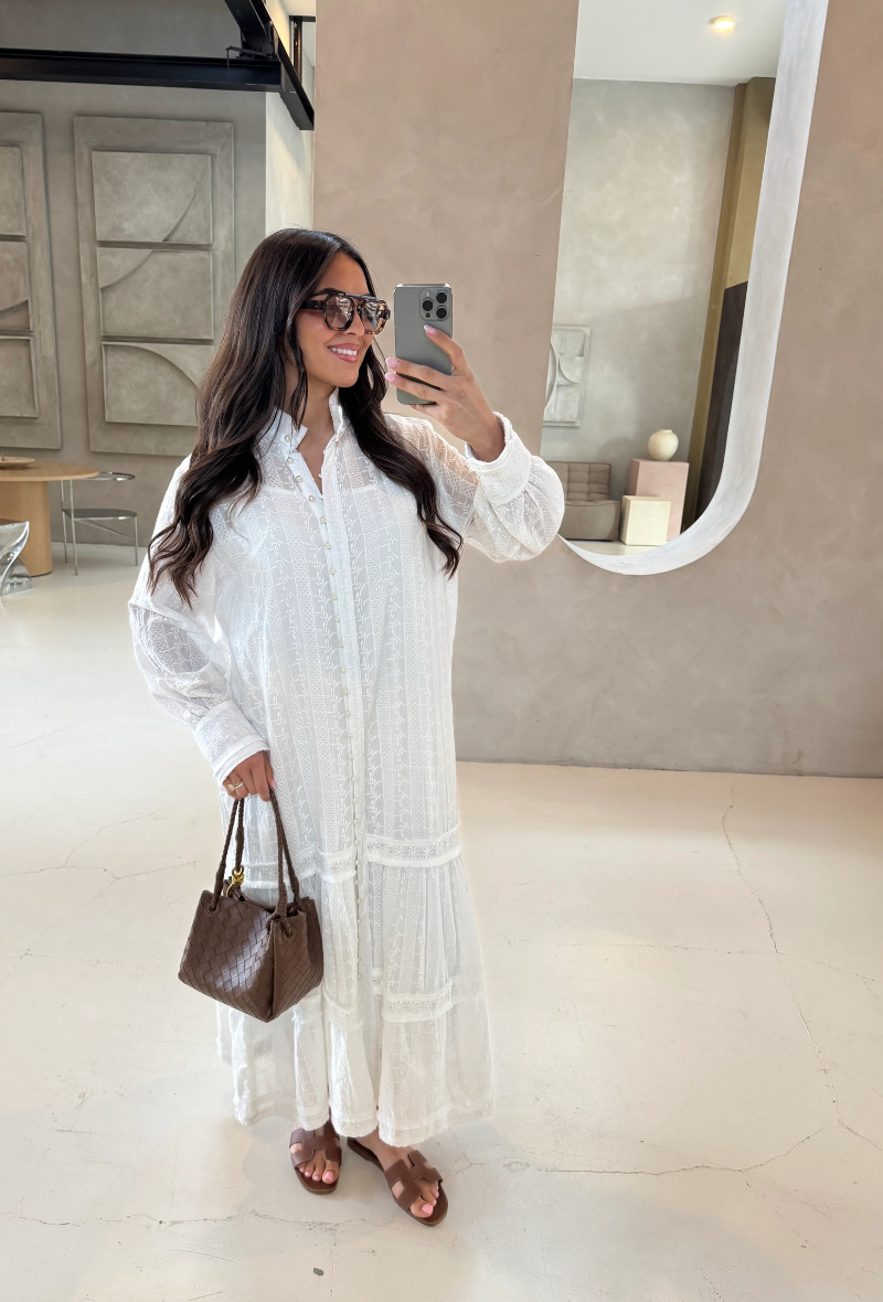 Dernier RÉASSORT robe longue en coton disponible en plusieurs couleurs - July