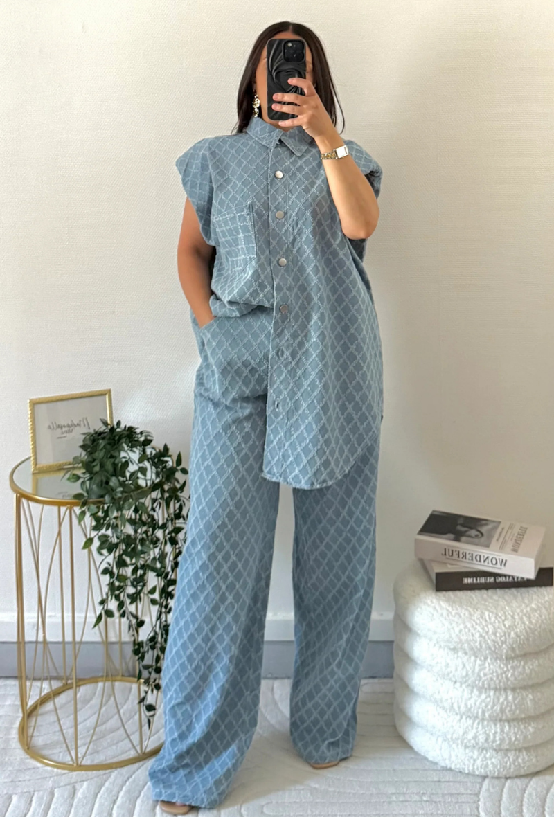 Déjà SOLD OUT ensemble jean light coton - Yatchy