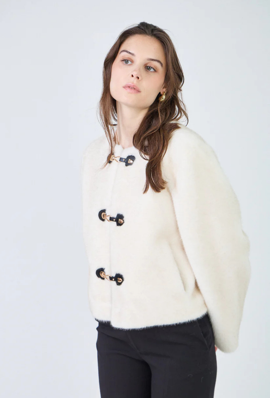 Veste en fausse fourrure disponible en plusieurs couleurs - Billy