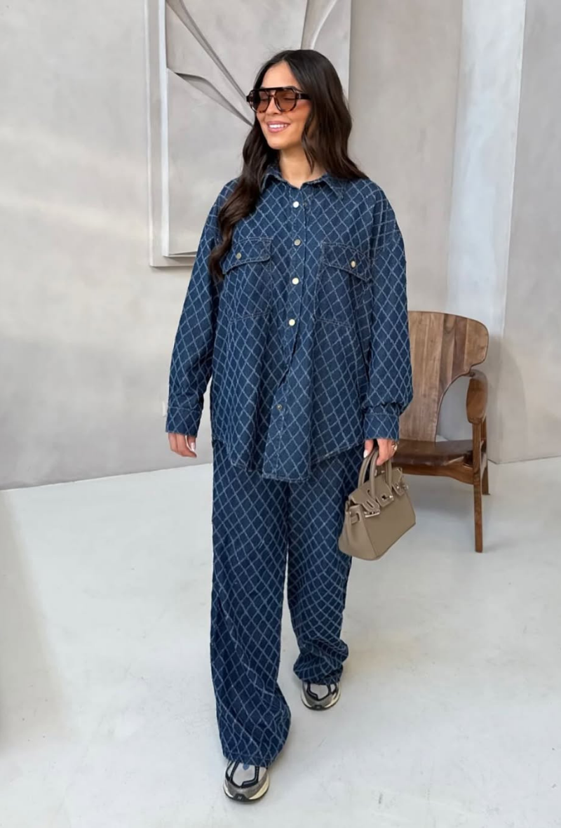 RÉASSORT en septembre dark blue jean en coton - Marina Bay