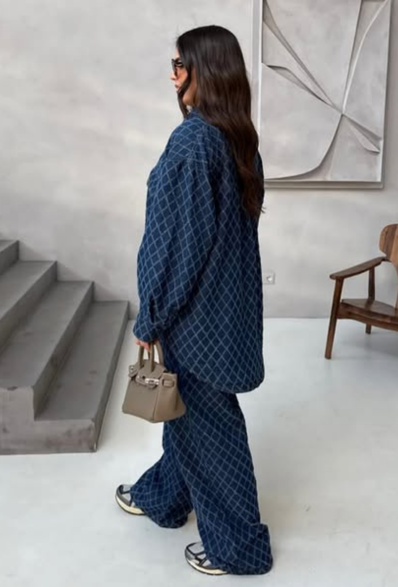 RÉASSORT en septembre dark blue jean en coton - Marina Bay