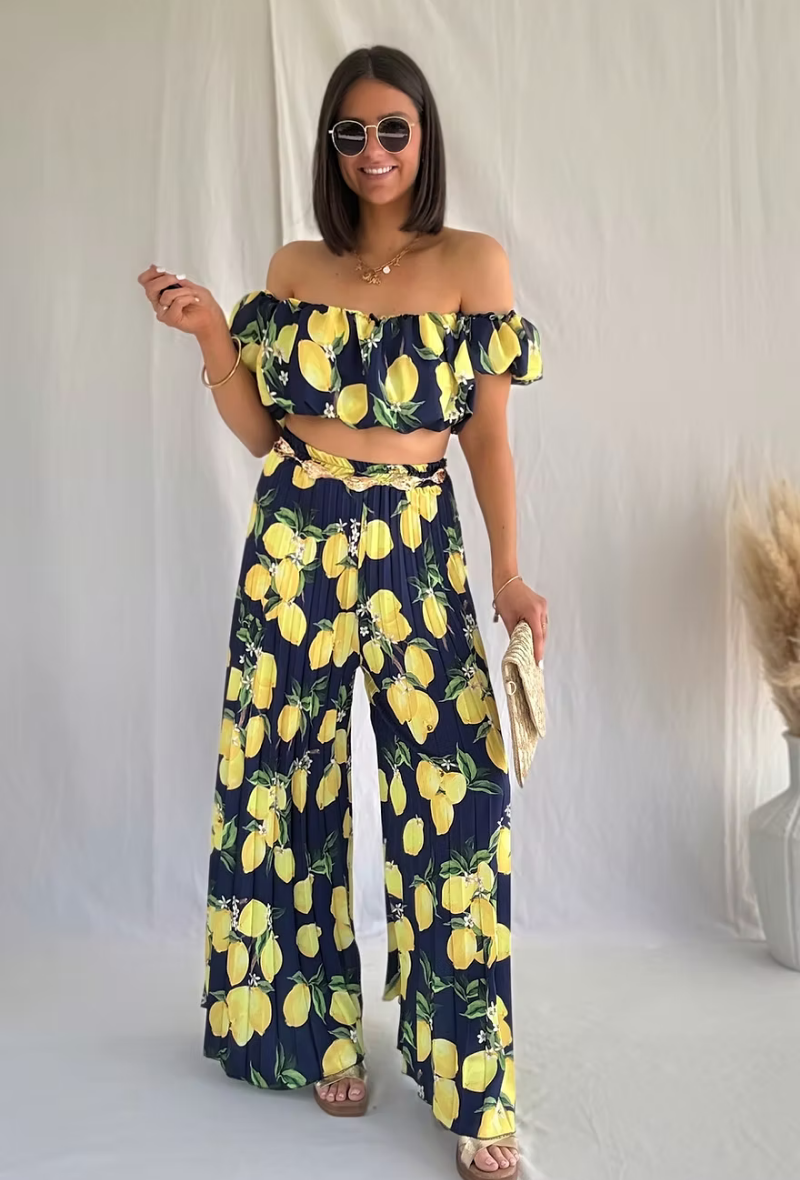 Ensemble pantalon palazzo et top - Marina