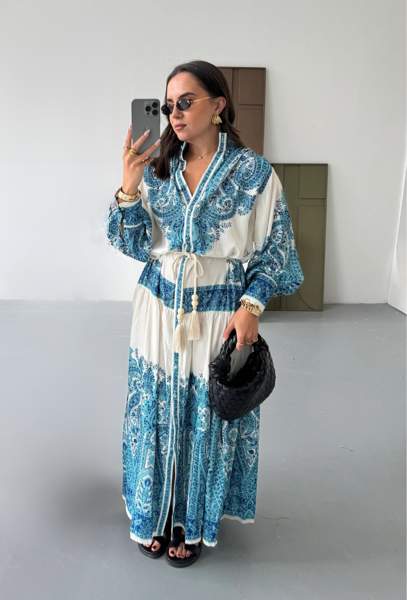 Robe longue blue un véritable BESTSELLER à PARIS - Greta