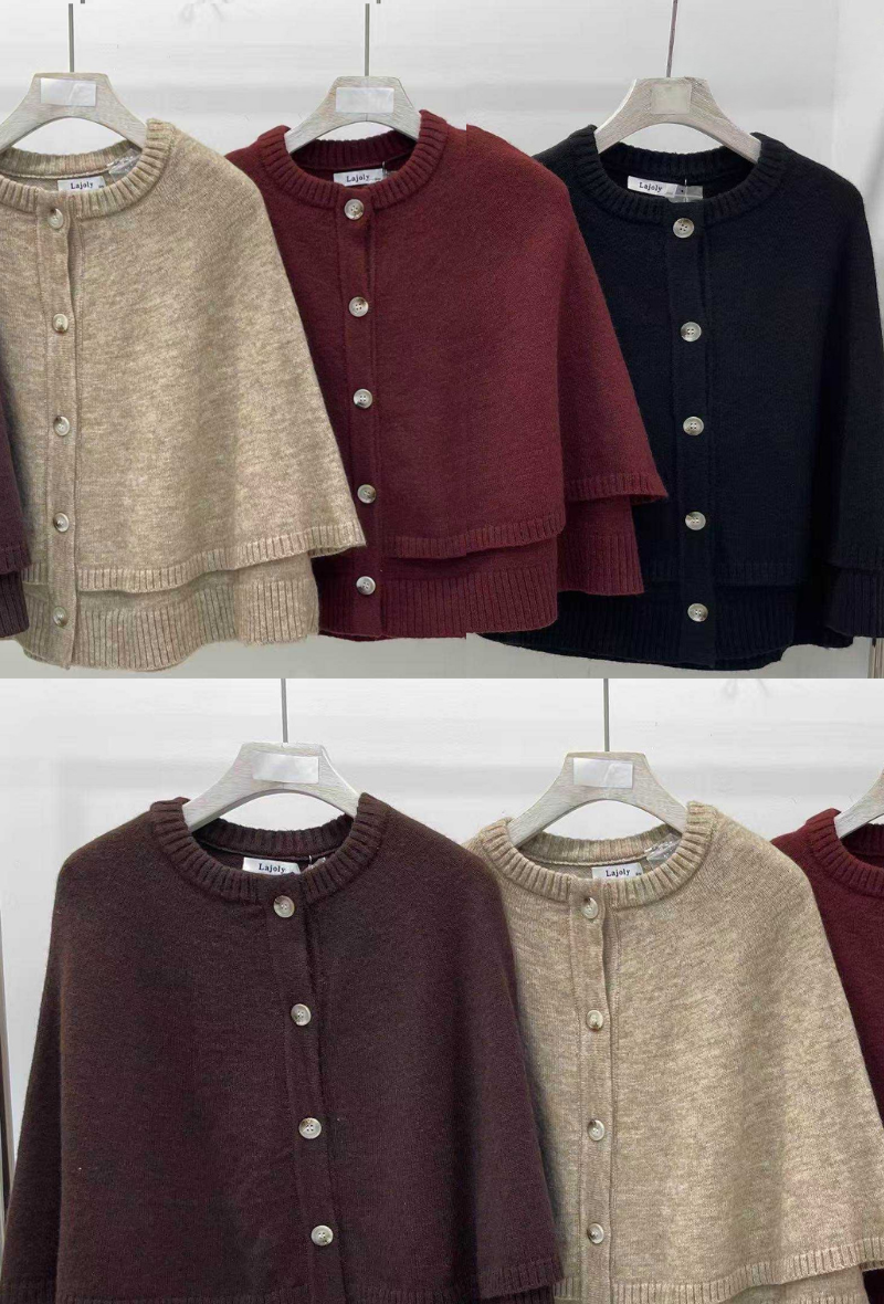 Cardigans avec de la laine en plusieurs couleurs beige, bordeaux, noir et marron - Nora