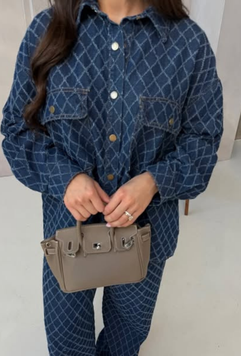RÉASSORT en septembre dark blue jean en coton - Marina Bay
