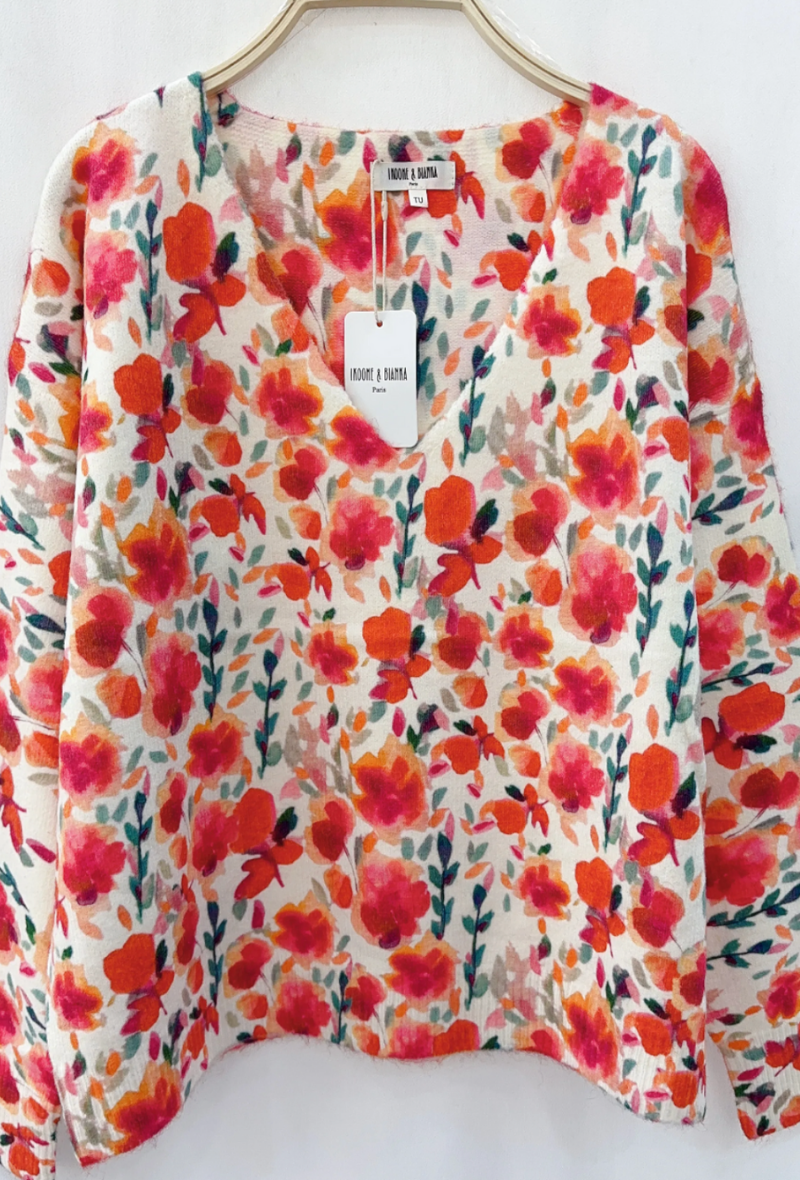 Pull col V chic et tendance à Paris - Andie