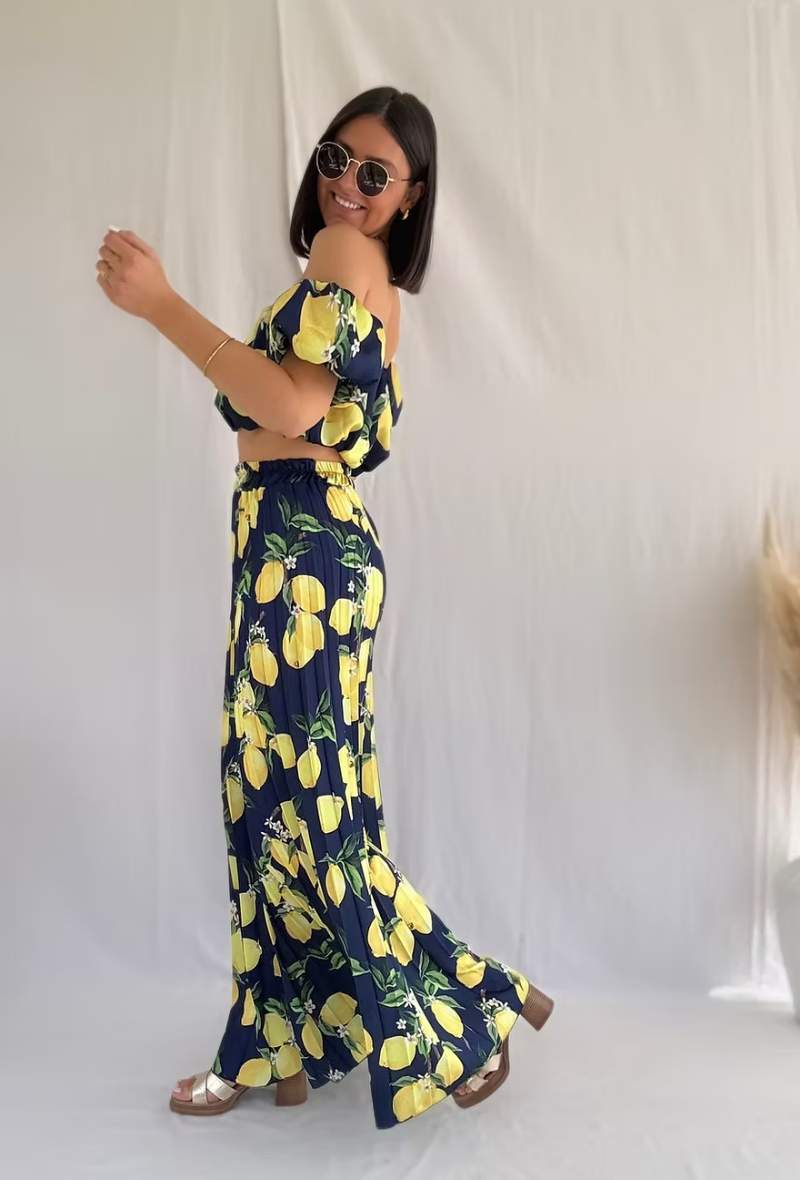 Ensemble pantalon palazzo et top - Marina
