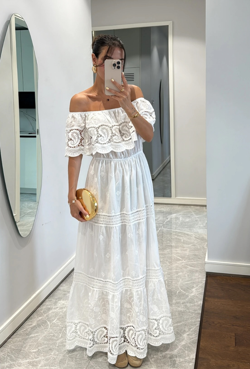 Robe longue en coton déjà SOLD OUT - Megane