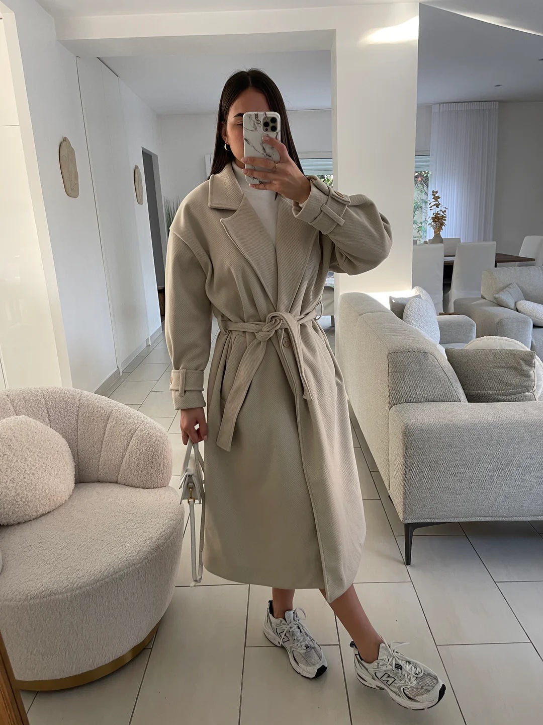 Manteau à poches avec ceinture - Rivera