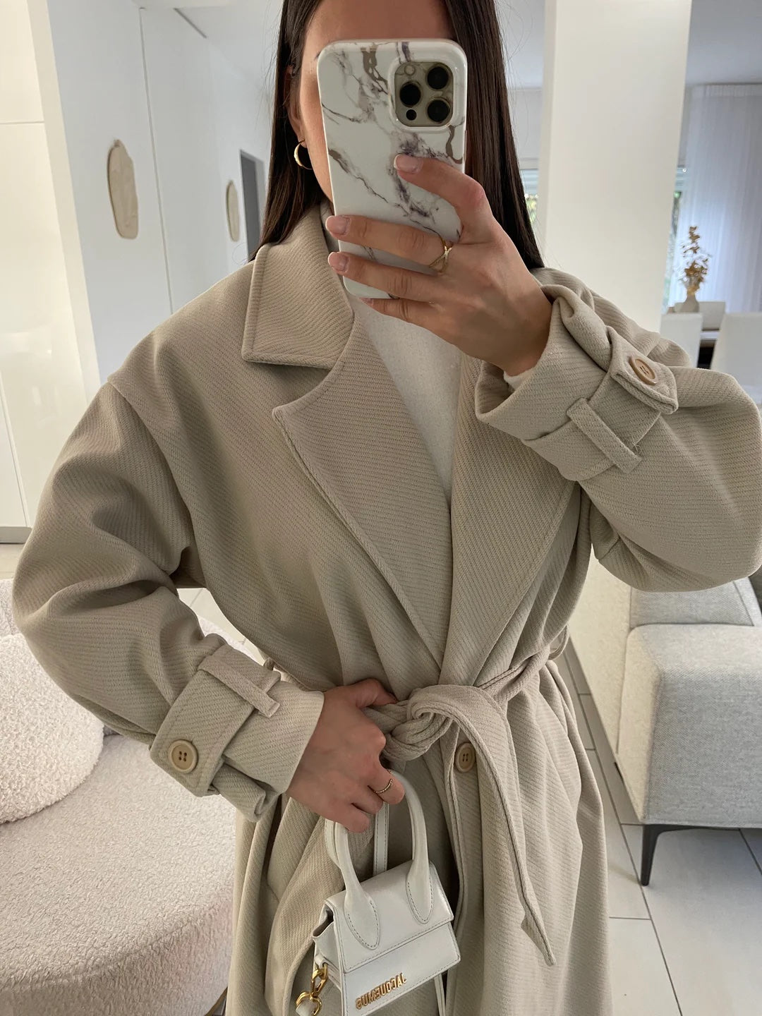Manteau à poches avec ceinture - Rivera