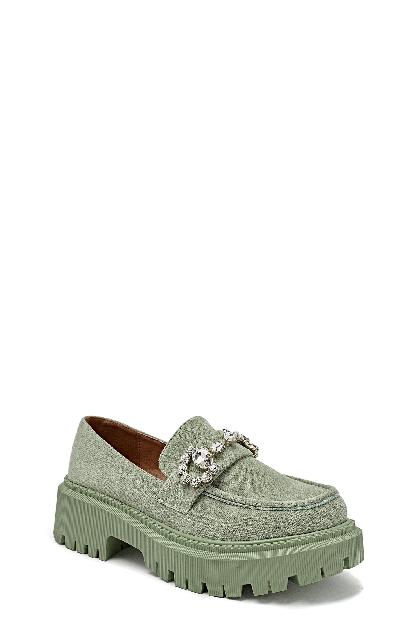 Pré-commande - Mocassins compensés - Vert