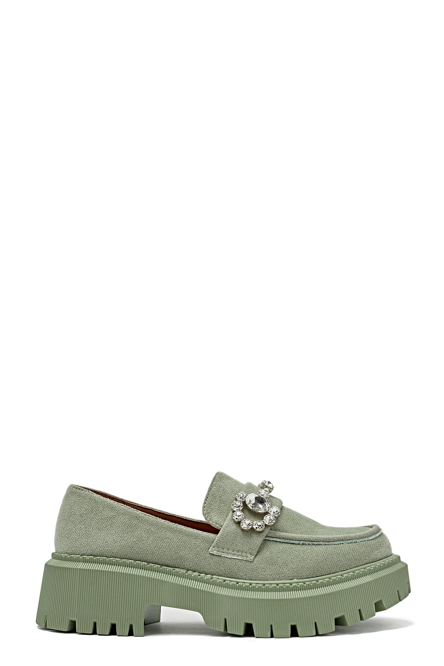 Pré-commande - Mocassins compensés - Vert
