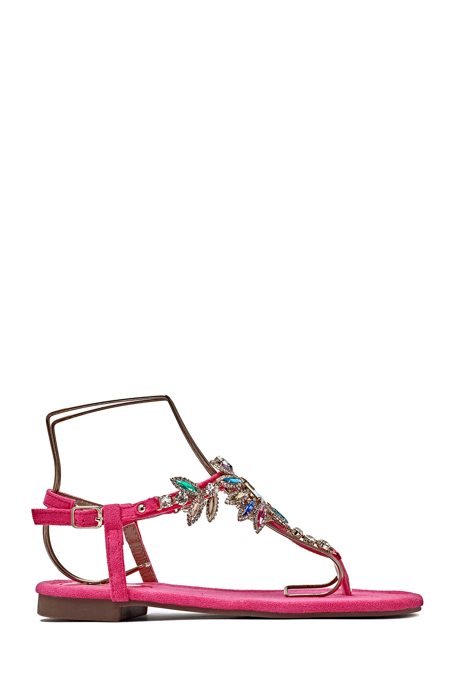 Sandales avec strass rose - Amélia