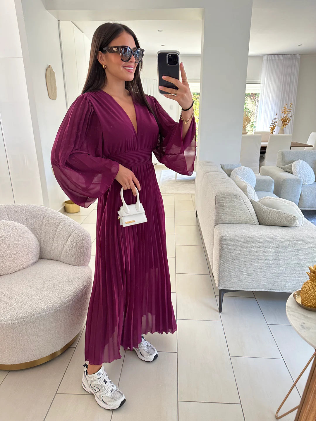 Robe longue plissé - Alma