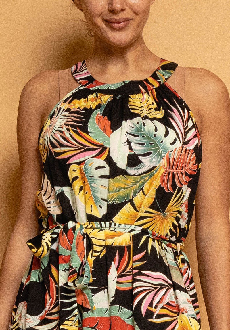 Robe longue avec col rond et dernière pièce disponible - Lara