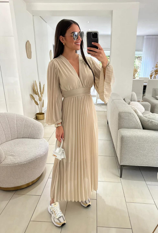 robe longue plissé - alma