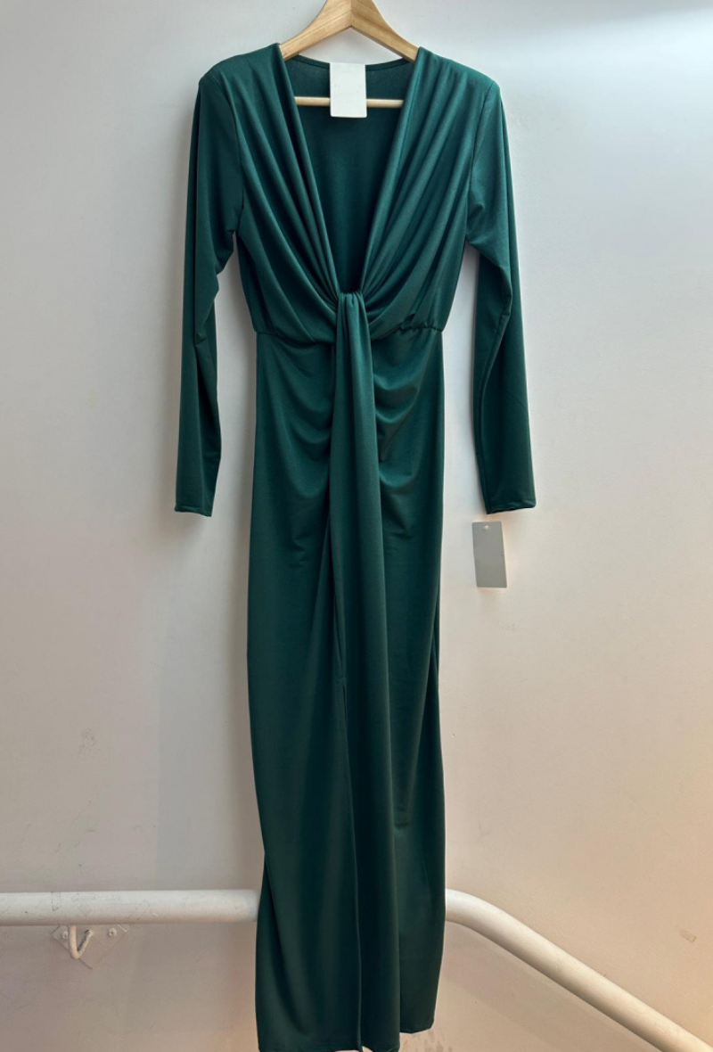 Robe longue avec fente devant - Saldi