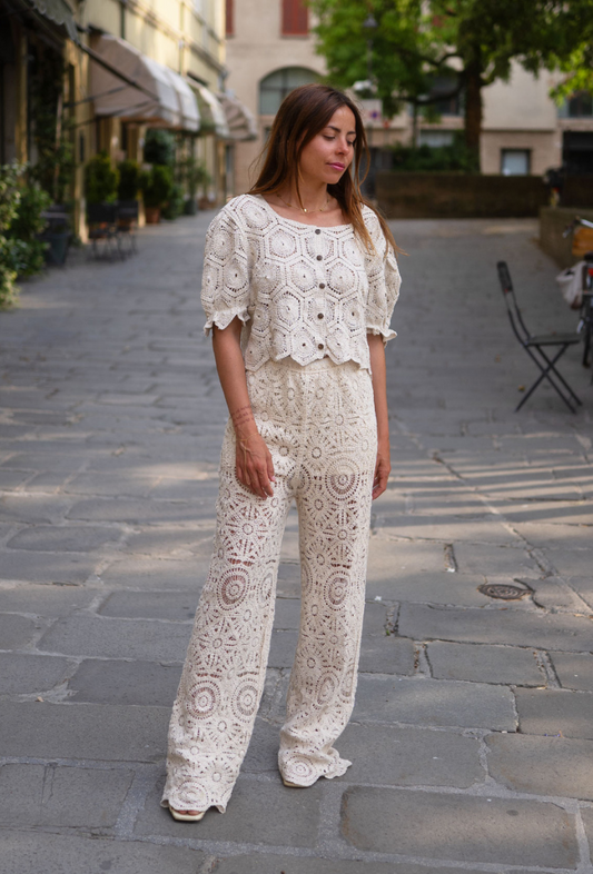 gilet et pantalon en coton - juliana