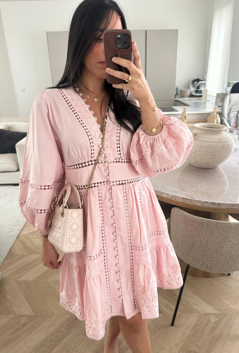 Robe courte en lin et en coton déjà SOLD OUT - Chelsy