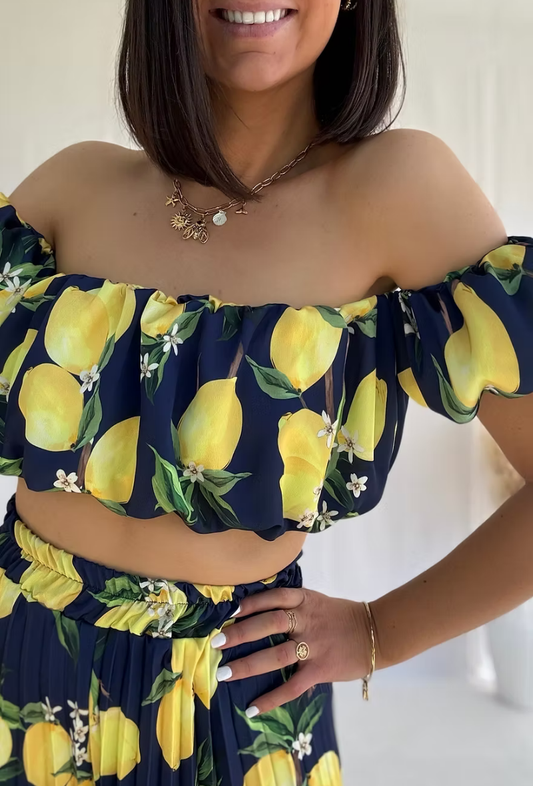 ensemble pantalon palazzo et top - marina