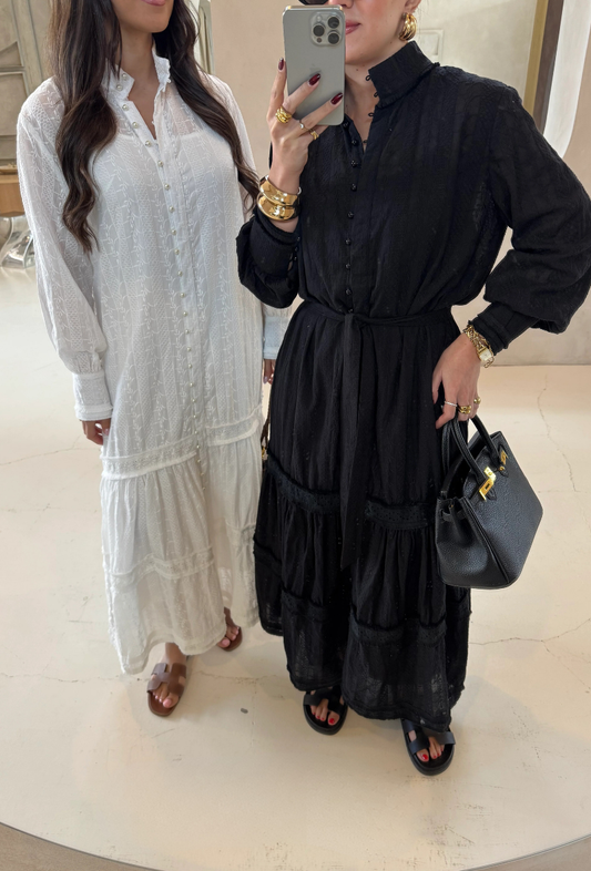 Dernier RÉASSORT robe longue en coton disponible en plusieurs couleurs - July