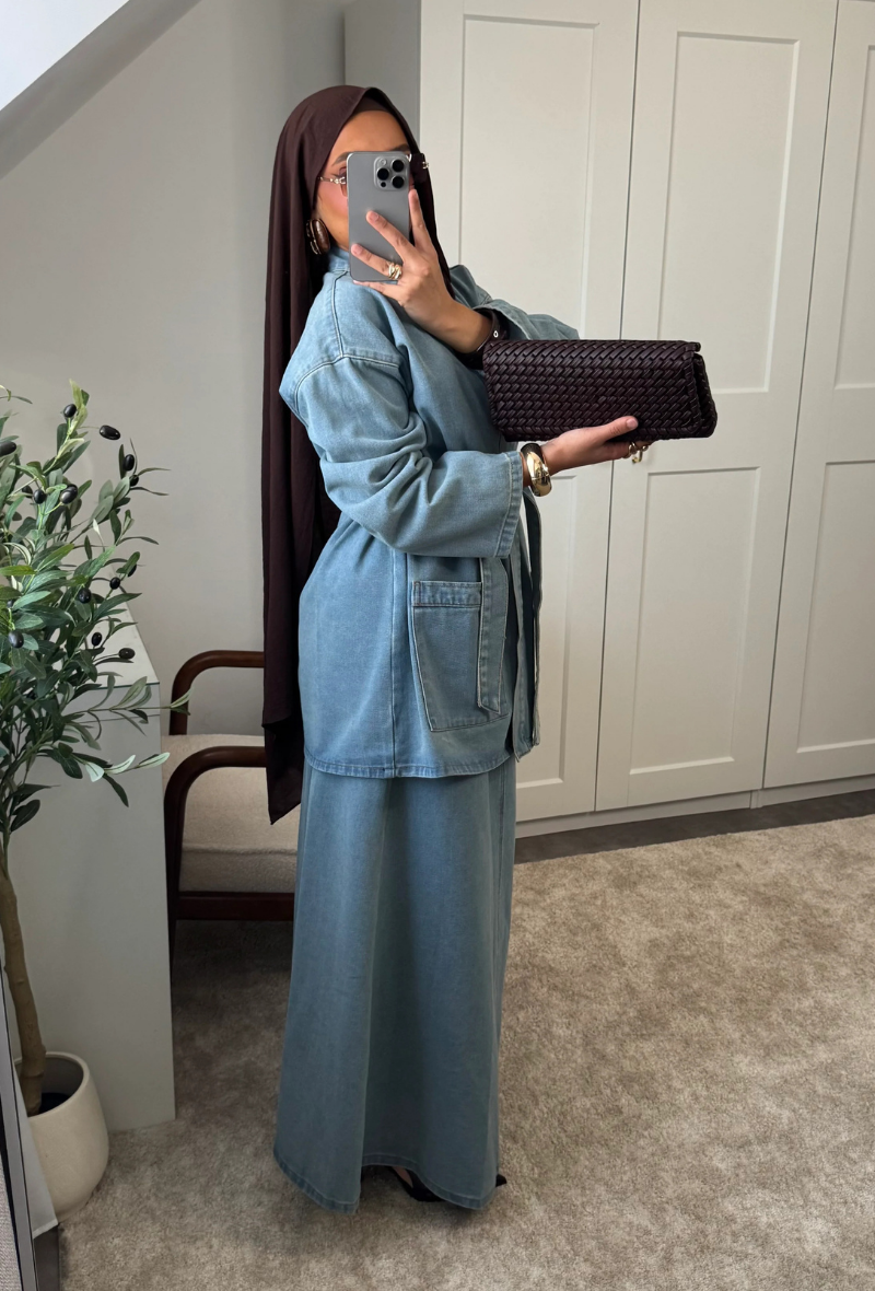 Ensemble denim en coton un bestseller à Paris - Zadaya