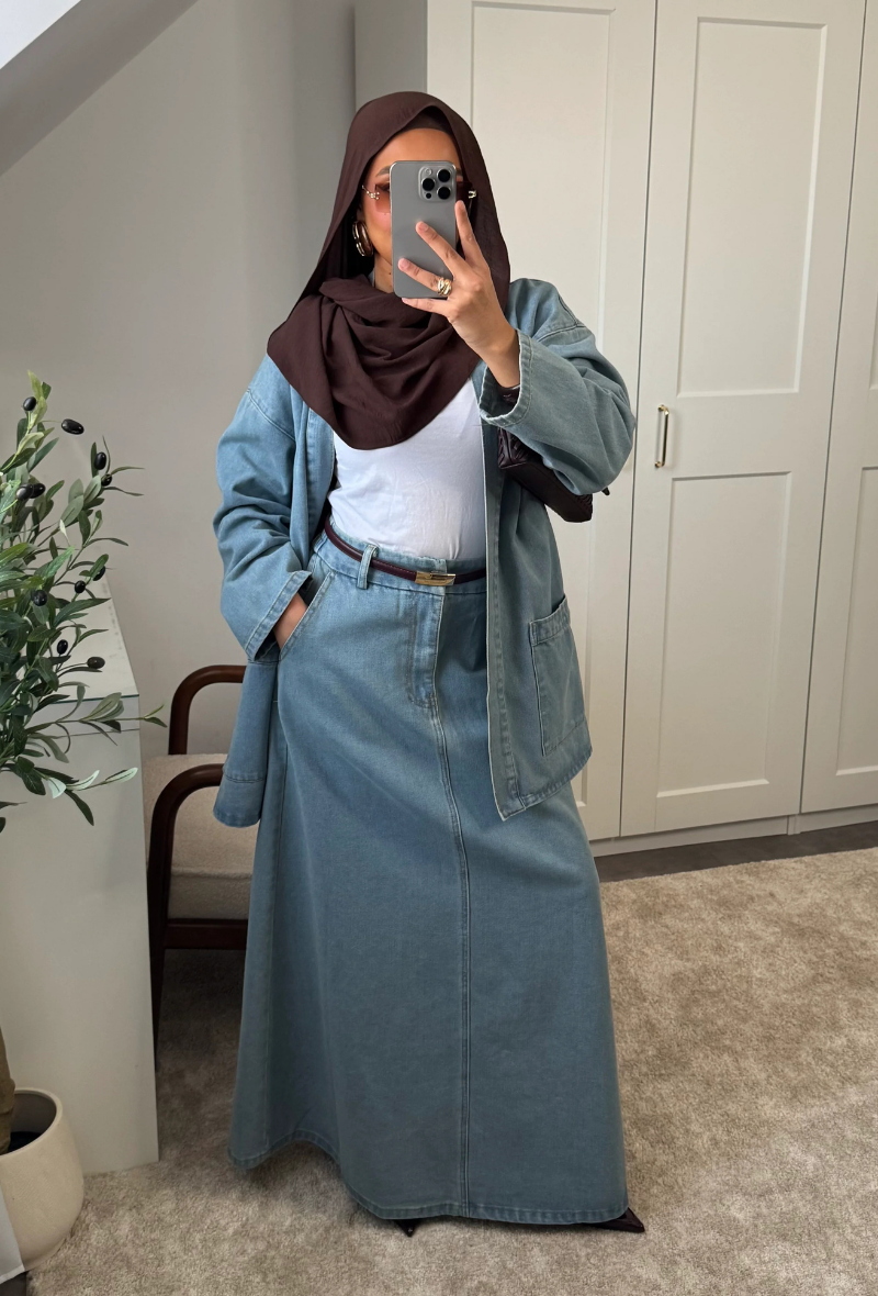 Ensemble denim en coton un bestseller à Paris - Zadaya