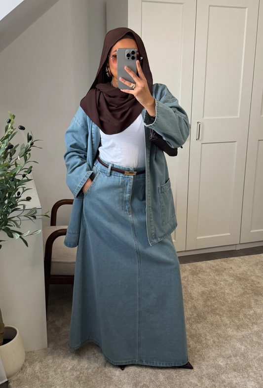 Ensemble denim en coton un bestseller à Paris - Zadaya