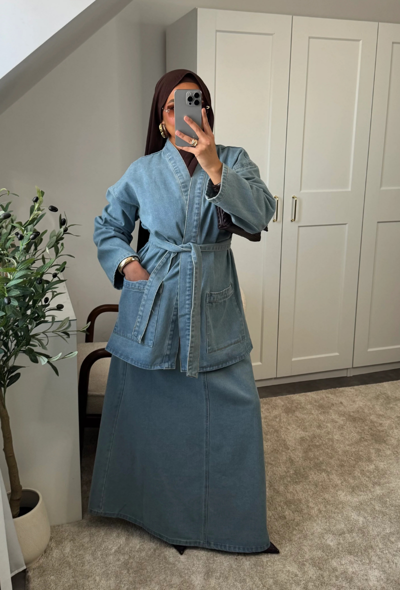 Ensemble denim en coton un bestseller à Paris - Zadaya