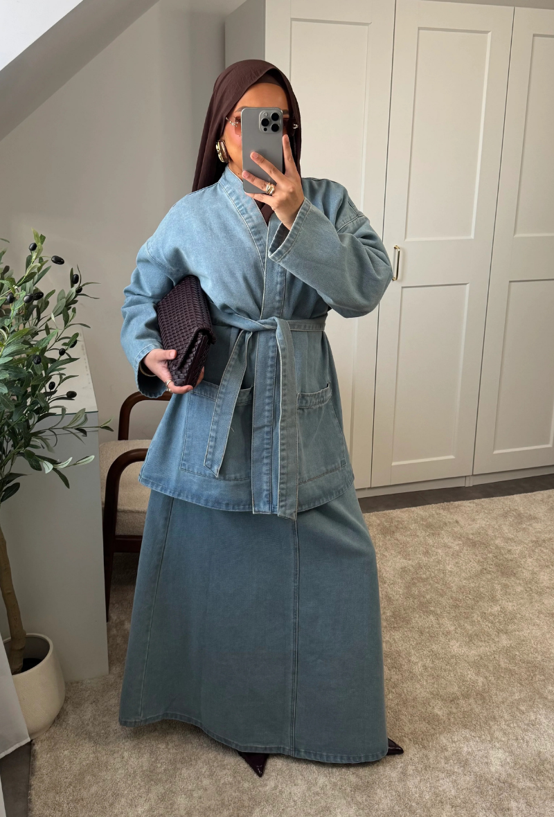 Ensemble denim en coton un bestseller à Paris - Zadaya