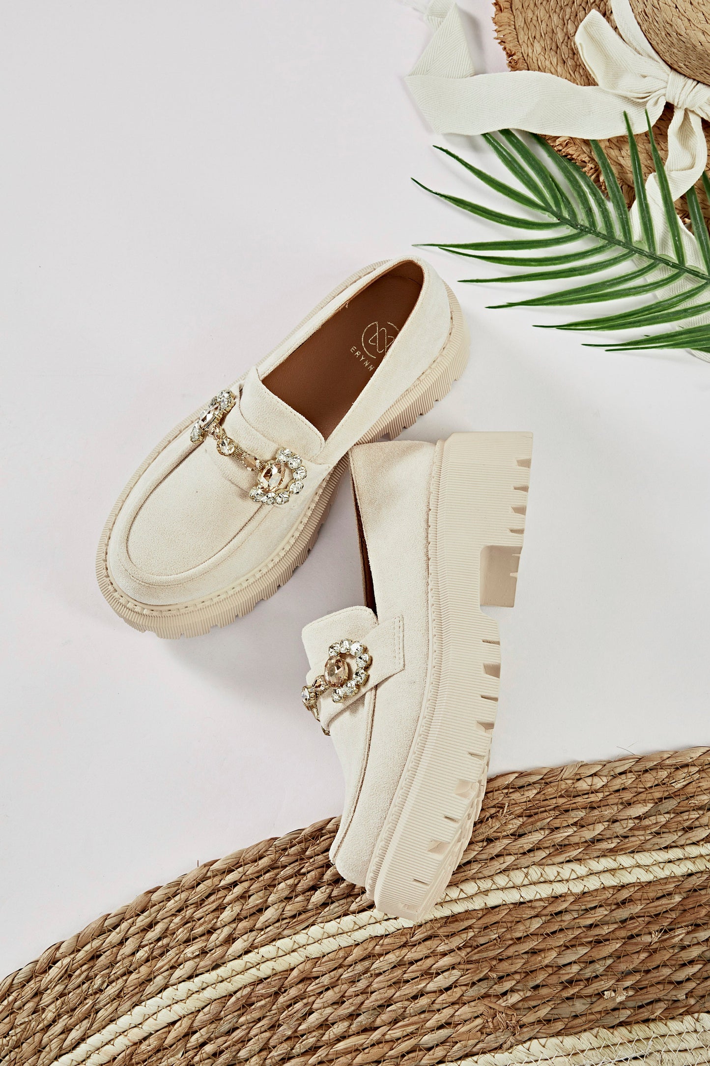 Pré-commande - Mocassins compensés - Blanc