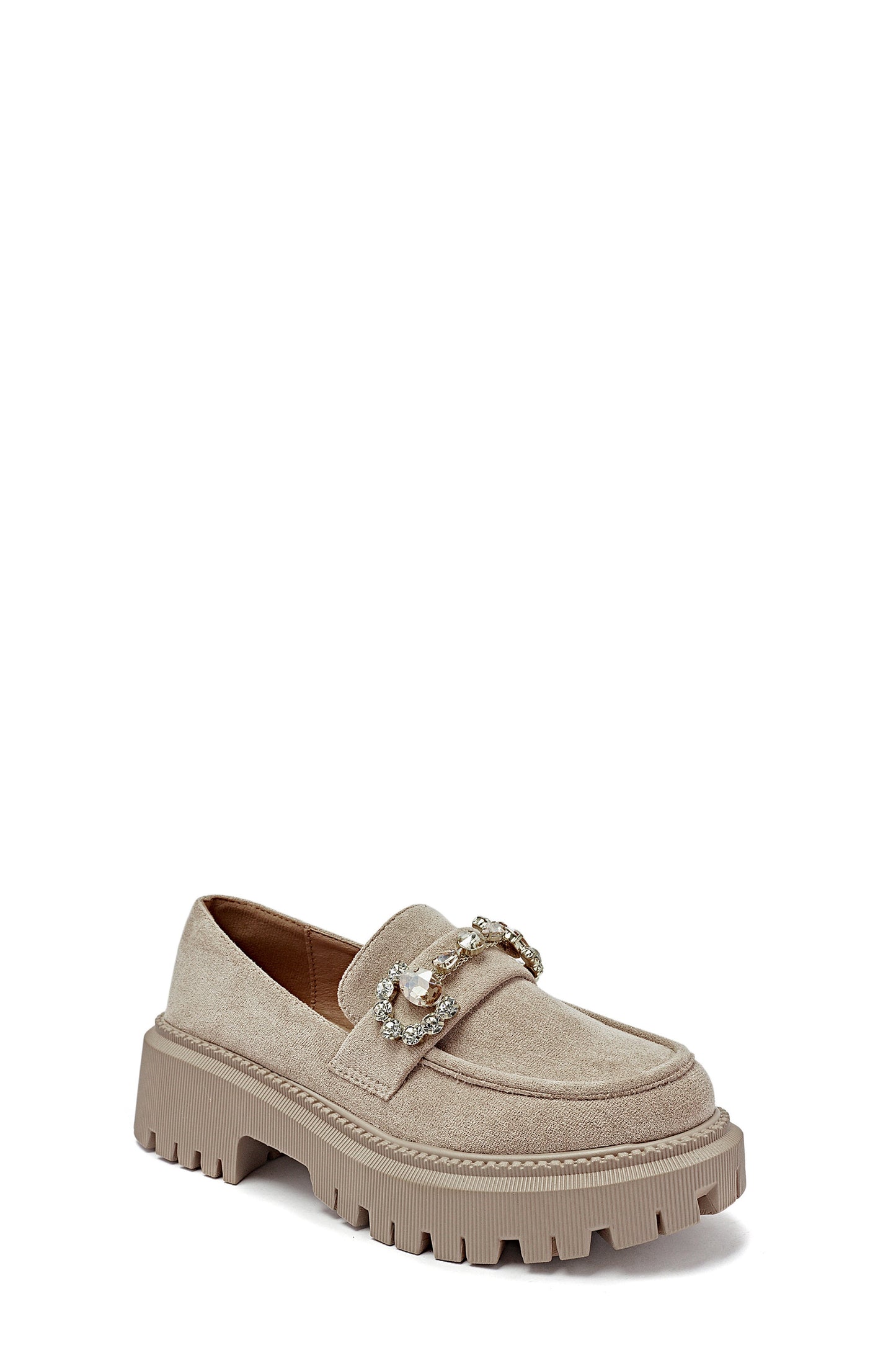 Pré-commande - Mocassins compensés - Beige