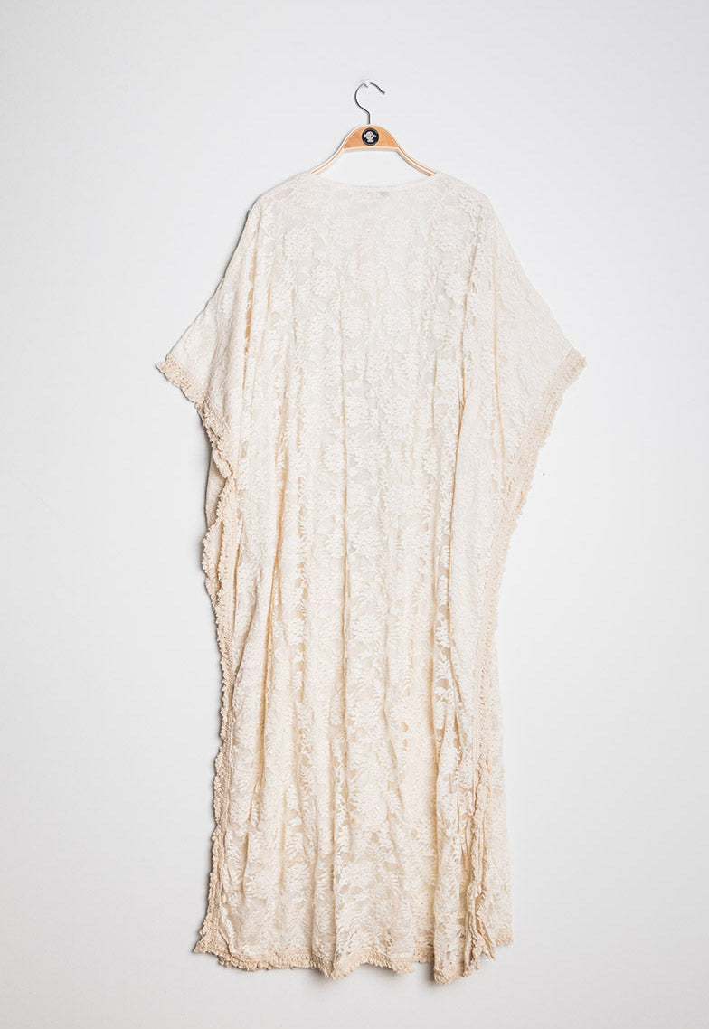 Robe avec une doublure intérieure et broderie en coton - Milla